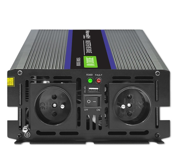 Qoltec Przetwornica napięcia 3000 MS Wave | 12V na 230V | 1500/3000 - 1190379 - zdjęcie 3